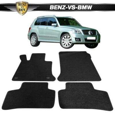 Fits 10-15 Mercedes GLK-Class OE Factory Fitment Nylon Floor Mats Front Rear Foto 1 de 4