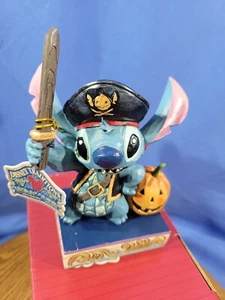 Jim Shore Disney Traditions Pirate Stitch Halloween Figurine 6008987 6" tall - Picture 1 of 12
