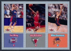2002-03 Fleer Tradition Crystal YAO MING MIKE DUNLEAVY #271 Rare SP RC #/199