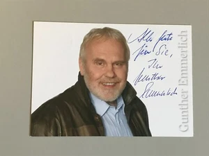 Autogrammkarte - GUNTHER EMMERLICH - SCHLAGER - orig. signiert #703 - Bild 1 von 1