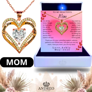 To My Mom Necklace from Daughters or Son Mothers Day Gift Ideas Birthday Gifts - Picture 1 of 36