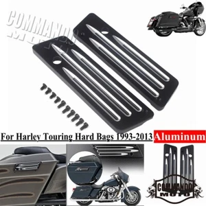 Saddlebag Latch Covers For Harley Electra Glide Road Street Glide FLH FLT 93-13 - Picture 1 of 6