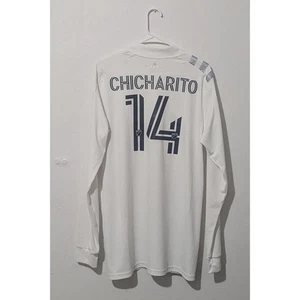 LA Galaxy 2019-20 Home Chicharito Jersey Men's Large Authentic Adidas Kit White  - Picture 1 of 7