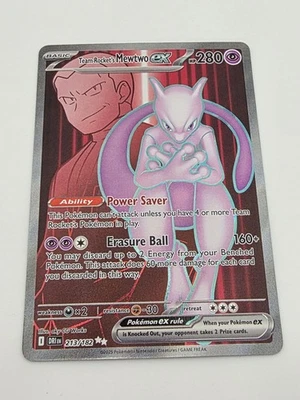 SV10: Destined Rivals #213/182 Team Rocket's Mewtwo ex - Image 1 of 2