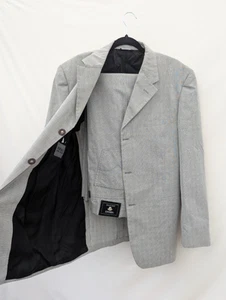 Versace Jeans Couture Suit Mens 42 Jacket 2 Piece Trousers W34 W32 L30 Smart - Picture 1 of 21
