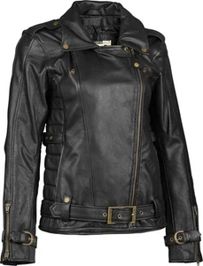 HIGHWAY 21 489-1550L WOMEN'S PEARL JACKET BLACK LARGE - Picture 1 of 7