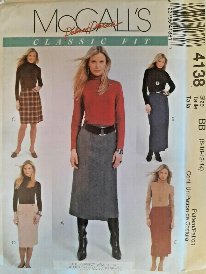 McCall's 4138 Lined Skirt Sewing Pattern Ladies 8 10 12 14 Classic Fit Straight - Image 1 of 4