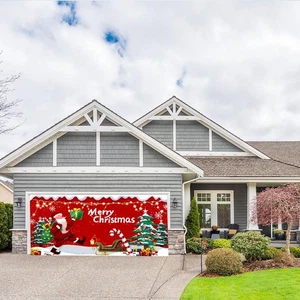 Christmas Garage Door Decorations - 7x16ft Large Merry Christmas Garage Door ... - Bild 1 von 5