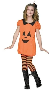 Pumpkin Romper Girls Child Halloween Costume Medium 8-10 - Picture 1 of 1
