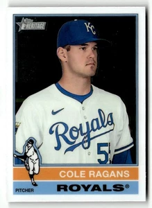 2025 Topps Heritage Cole Ragans #187 Chrome Kansas City Royals - Picture 1 of 2