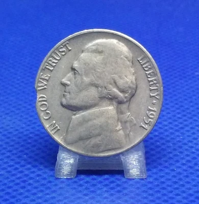 1951-P Clipped Planchet Nickel - Image 1 of 2