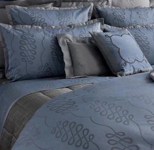 Yves Delorme Baltic Sateen Queen Duvet and Flat / European and Standard Shams - Picture 1 of 1