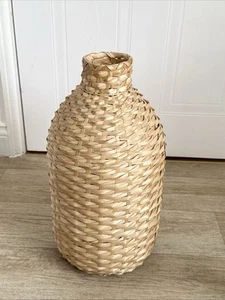Hoher Boden Blumentopf Korboptik Vase Wohndeko - H 48 x Sockel 17 cm - Bild 1 von 16