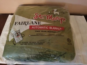Vintage Neu St. Mary's Automatic Heizdecke FAIRLANE Double GRÜN - Bild 1 von 9