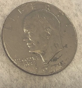 1 Moneda 1978 D Eisenhower Bicentenario $1 Dólar Liberty Error Planchet Recortado - Imagen 1 de 8