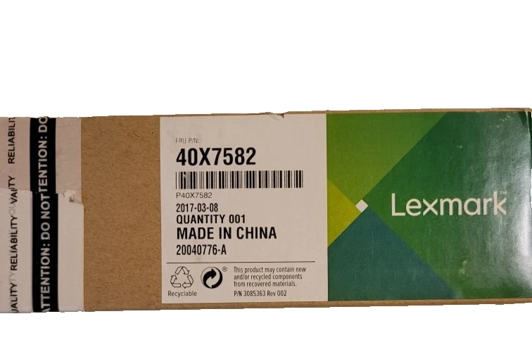 Genuine OEM Lexmark 40X7582 Transfer Roller Assembly-NIBnever used - Image 1 of 1