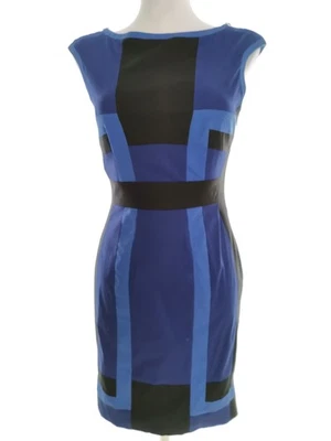 ⭐ KAREN MILLEN Robe Élégante pour Femmes Noir 36 Sans manches Coton Encolure ⭐ - Photo 1/4