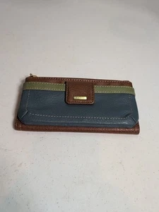 Relic Women’s Wallet Zip Pocket Snap Closure And Card Slots Tri Color Wallet - Picture 1 of 13