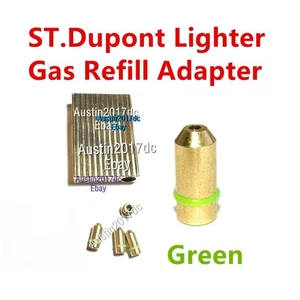 Dupont Lighter Gas Refill Adapter for L2 Gatsby / Green Cap - Picture 1 of 4