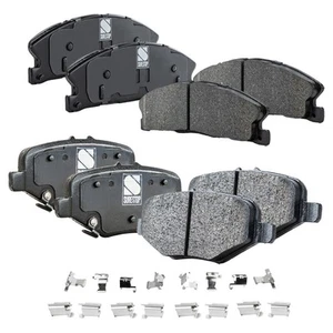 Front and Rear Ceramic Brake Pad Set For 2013-2019 Ford Explorer 352mm Disc - Picture 1 of 12
