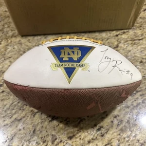 Notre Dame Fighting Irish Football Ball Former quarterback, Tony Rice Signed. - Picture 1 of 8