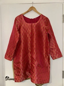 asian pakistani indian wedding/party wear dress. Shirt Is Large. Pants - Medium - Picture 1 of 14