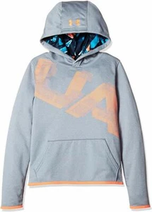 FELPA CON CAPPUCCIO IN PILE NUOVA CON ETICHETTE UNDER ARMOUR RAGAZZI STAMPA EVIDENZIATA TAGLIA YLG YOUTH LG - Foto 1 di 1