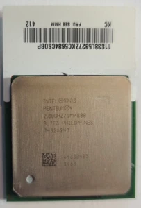 Intel/Pentium 4/2.8ghz/800MHz/1MB/Socket 478/SL7E3/CPU/Processor/Prescott - Picture 1 of 4