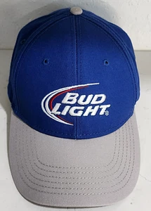 Bud Light Beer  Hat Unisex Gray Blue Baseball Cap Snap Back Brewery  - Picture 1 of 15