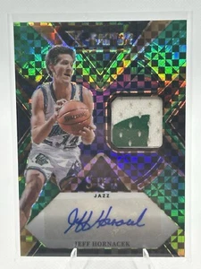 2023-24 Select  Jeff Hornacek  XFactor Game Worn Patch Auto Green  /5 Utah Jazz - Picture 1 of 6