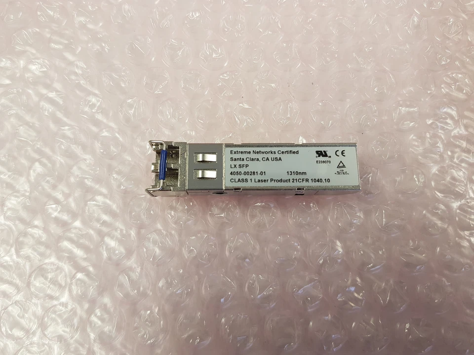 Extreme Networks 1G SFP LX LR 10km Module Transceiver 10052H 4050-00281-01 - Image 1 of 1