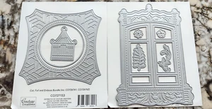 Couture Creations 7pc Esthetica Cut Foil & Emboss Die Cage Frame Set SILVER NEW! - Picture 1 of 8
