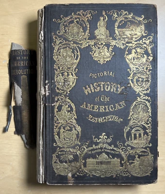1847 Pictorial History of the American Revolution Hundreds of Engravings Foto 1 de 4