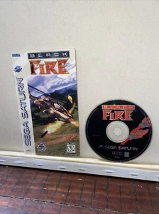 Black Fire Sega Saturn 1995 Tested With Manual Good Working With Registration  - Picture 1 of 5