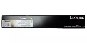 ORIGINAL LEXMARK YELLOW HIGH YIELD TONER CARTRIDGE X950 X952 X954 X950X2YG - Picture 1 of 1