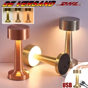 Lampada da tavolo USB batteria LED touch dimmerabile lampada da tavolo illuminazione interna/esterna - Foto 1 di 19
