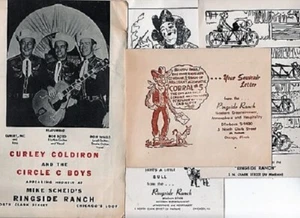 Ringside Ranch / GROUP OF FIVE 5 EPHEMERA FROM THIS HOME OF WESTERN 1st ed 1950 - Picture 1 of 1