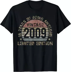 16 Year Old Bday Decorations Son Boy 16Yr 2009 16Th Birthday Hoodie or T-Shirt - Picture 1 of 5