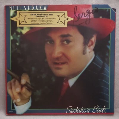 Neil Sedaka Sedakas Back LP Vinyl Gatefold 1973 Elton John commendation Foto 1 de 4