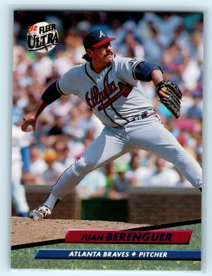 1992 Ultra Atlanta Braves Baseball Card #455 Juan Berenguer - Image 1 of 2