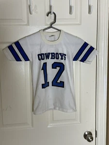 Vintage 80s Rawlings Roger Staubach DALLAS COWBOYS #12 NFL Team Youth 10-12 - Picture 1 of 5
