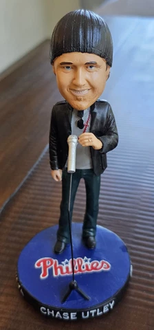 2019 Chase Utley Retirement Philadelphia Phillies SGA Bobble Head Figurine NEW Cover
