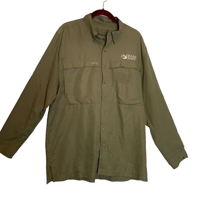 Game Guard Shirt Mens XL Green Vented Hunting Quail Safe Short Sleeve Logo - Image 1 of 4