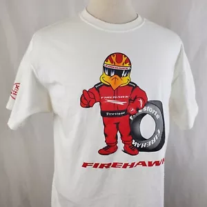 Firestone Firehawk IZOD Indycar Series 2011 Racing T-Shirt XL White Cotton Crew. - Picture 1 of 9