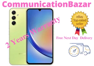 Nuovo telefono cellulare Samsung Galaxy A34 5G 128 GB 8 GB dual sim fantastico lime - Foto 1 di 3