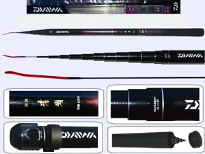 Daiwa Kiyose 62M Teleskopstange Licht flexibel 97% Carbon Neu 20 Fuß 6,19 m - Bild 1 von 1