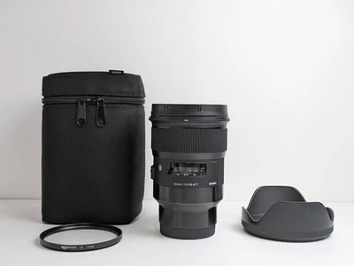 Arte SIGMA 24mm F/1.4 DG HSM para Sony E [Excelente+++++ con capucha con estuche] Japón Foto 1 de 4