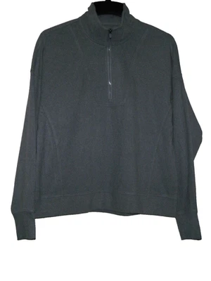 Pullover RBX azul grisáceo 1/4 cremallera cuello manga larga agujero para el pulgar para mujer Foto 1 de 4