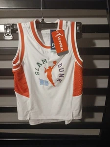 DSG WNBA girls orange and white basketball tank top size small NWT - Picture 1 of 5