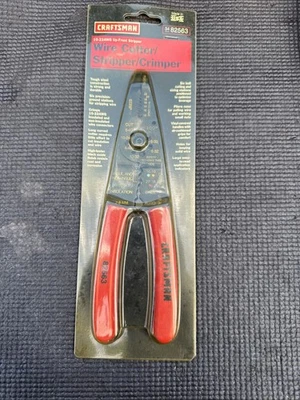 Sears Craftsman EE. UU. Nos Cortador de Alambres Pelacables Crimpadora Grande 10-22AWG Foto 1 de 4